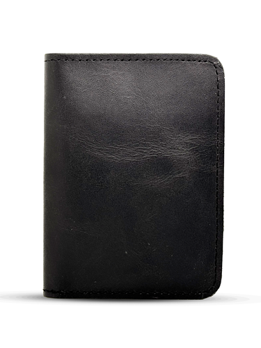 Iconic Genuine Leather RFID Blocking Bifold credit card holder Wallet for men 6 Card Slots with 2 bills compartment