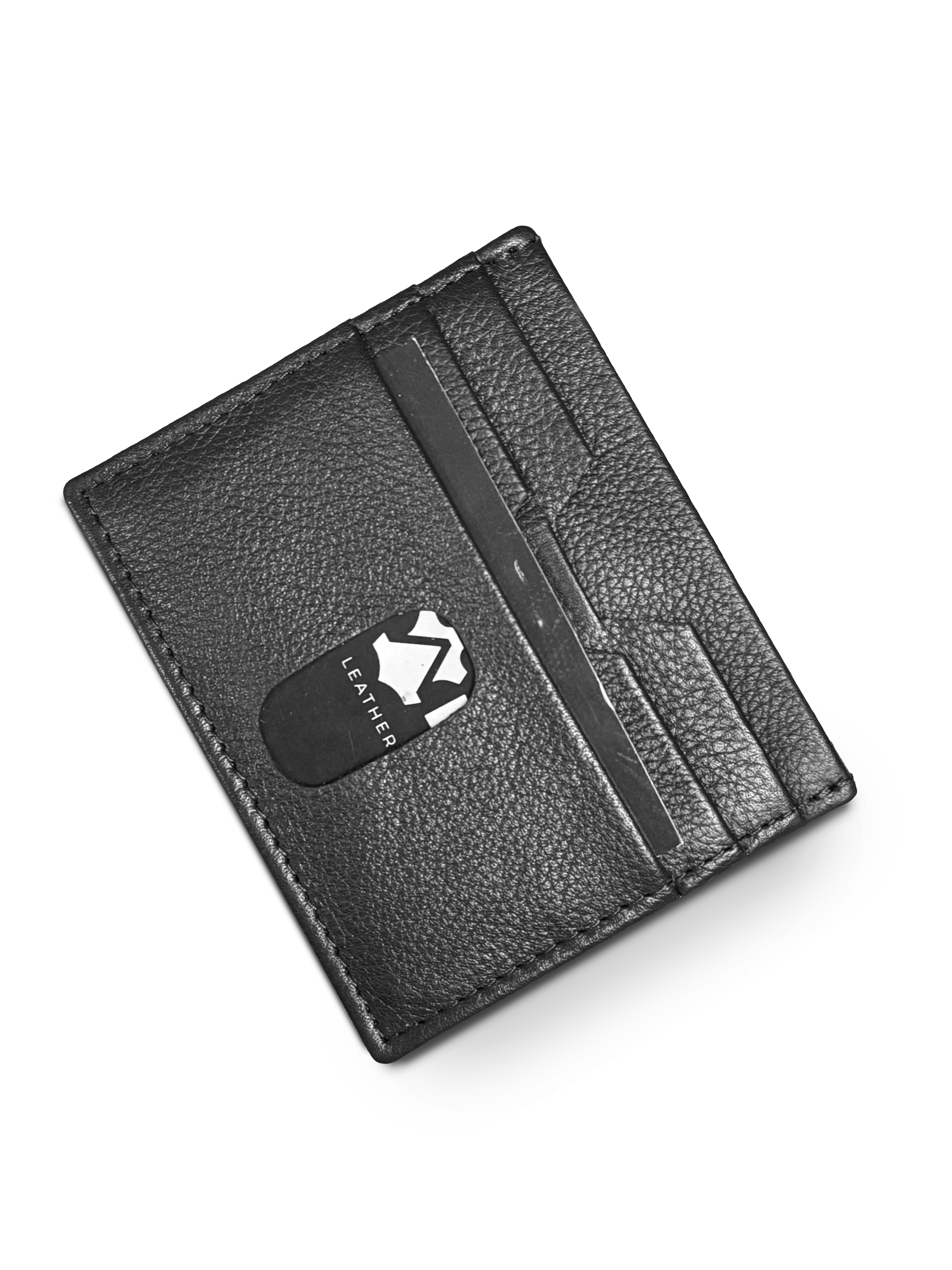 Amalfi ICONIC LEATHER Credit Card Holder, Holds up to 6 Cards and Cash, RFID Blocking original grain leather