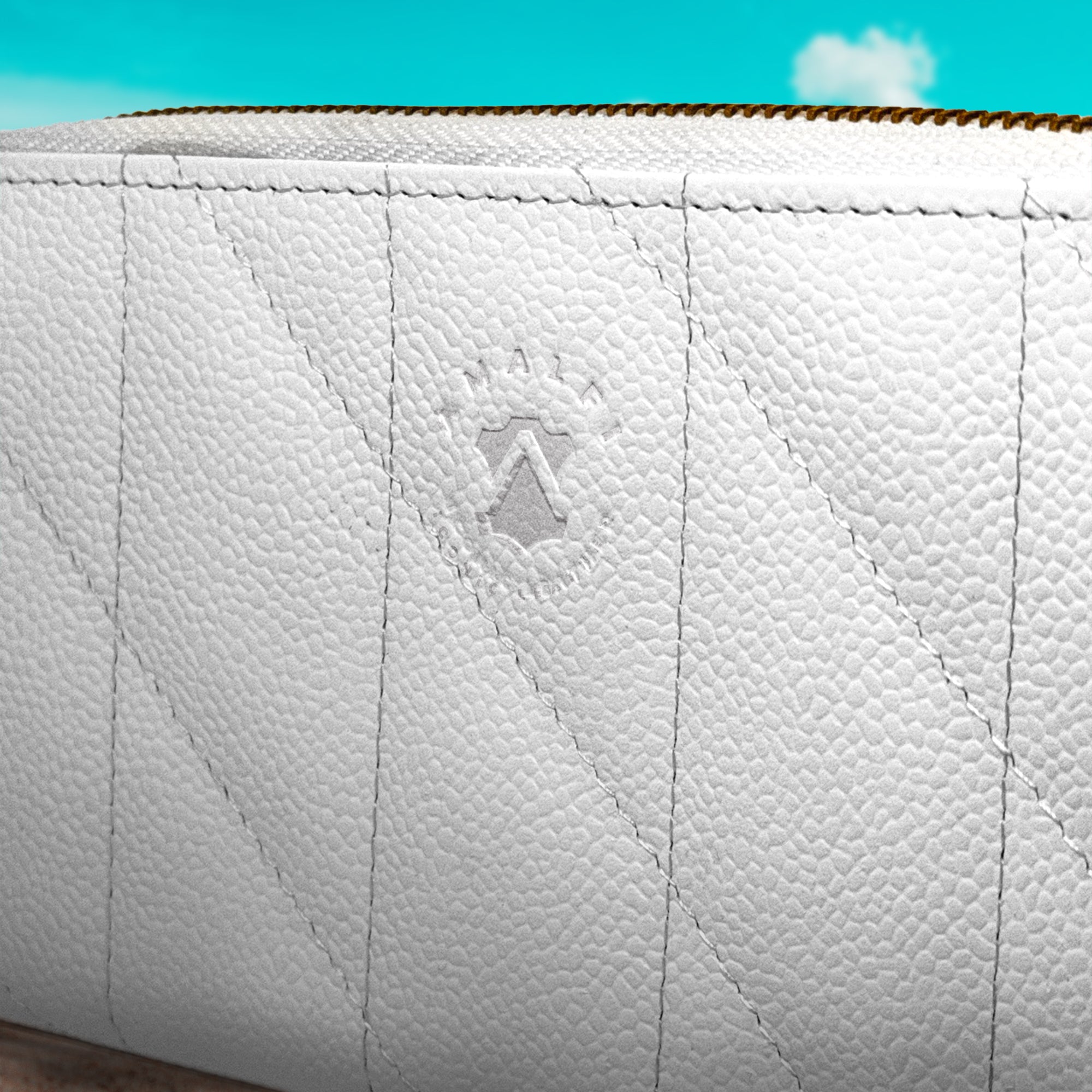 Amalfi Leather Ladies' Wallet, White, Holds 17 Cards, 2 Bill Compartments, 2 Phone Pockets